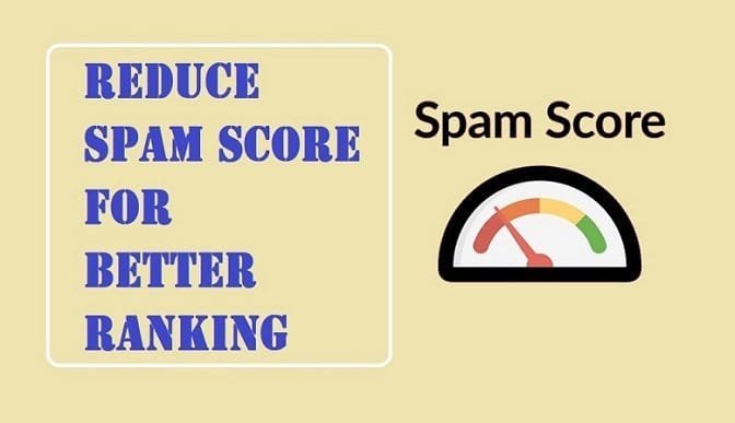 reduce spam score