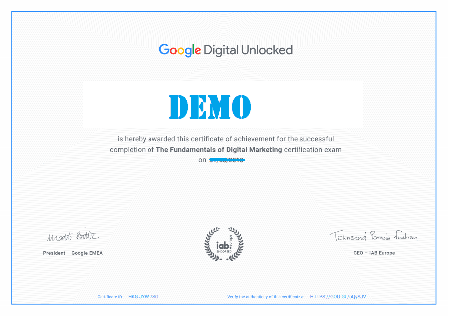 Google Digital Unlocked