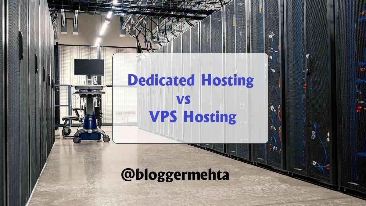 Dedicated Hosting vs VPS Hosting