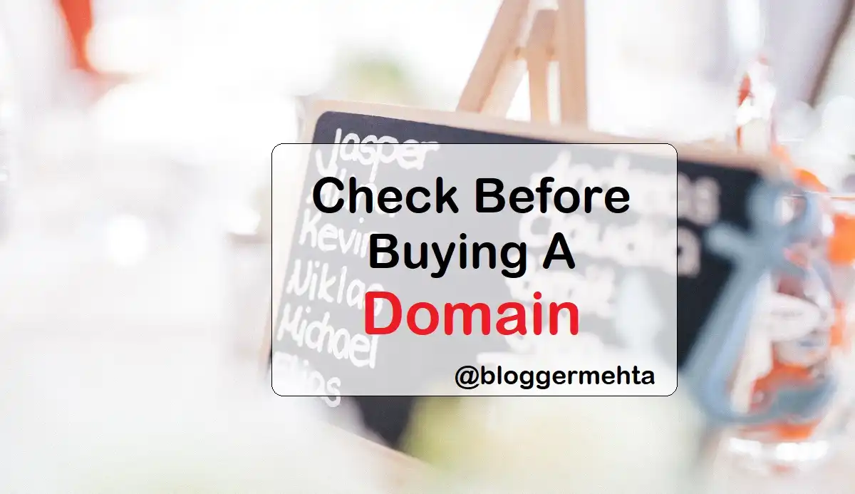 Precautions Before Buying a Domain